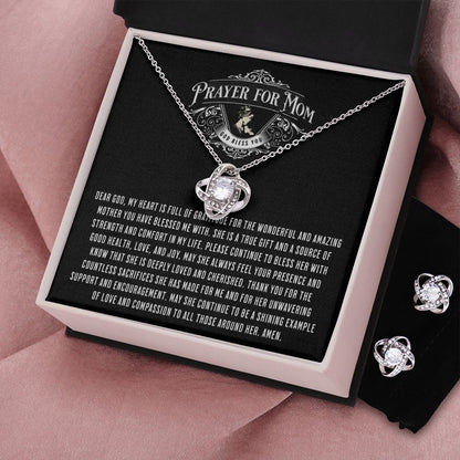 JGF Jewelry Gifts for Family: Fancy Silver Necklace and Earring Set for Women | Happy Mothers Day Gifts Box Ideas