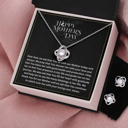 JGF Jewelry Gifts for Family | Prayer for Mom on Mother's Day | Send Love Gift Basket Items Ideas | Fancy Necklace and Earring Sets for Women