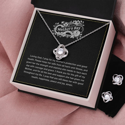 JGF Jewelry Gifts for Family | Mom To Be Gifts for 1st Time Mom Necklace and Earrings Jewelry Set for Mothers Day