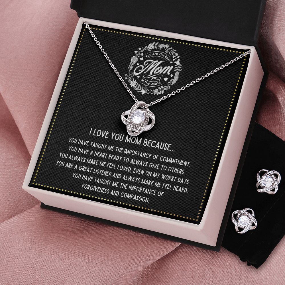 JGF Jewelry Gifts for Family - Mom of Lawyer Necklace and Earrings Gift Basket Item Ideas