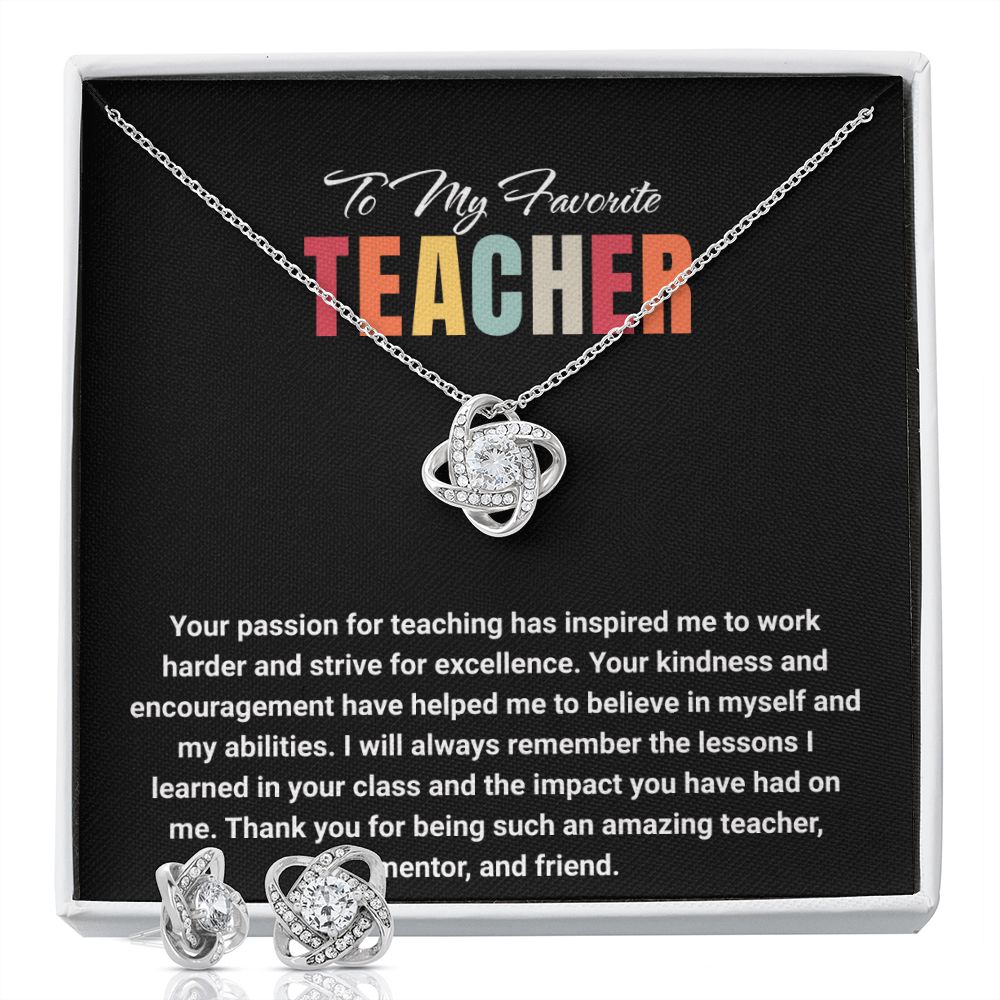 JGF Jewelry Gifts for Family: Jewelry Appreciation Necklace Jewelry Gift Set for Teachers Leaving for New Job