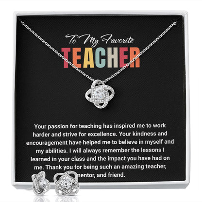 JGF Jewelry Gifts for Family: Jewelry Appreciation Necklace Jewelry Gift Set for Teachers Leaving for New Job