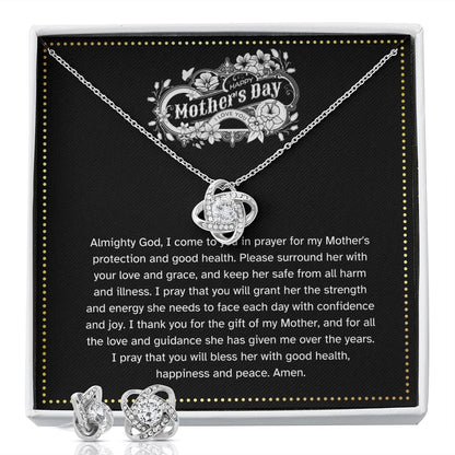 JGF Jewelry Gifts for Family | Mothers Day Gift for Lesbian Moms | Necklace and Earrings Jewelry Set for Women