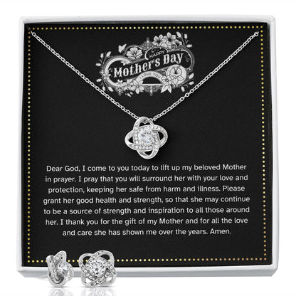 JGF Jewelry Gifts for Family | Happy Mother's Day Gift Basket Stuffer Ideas | Necklace and Earrings Jewelry Set for Women