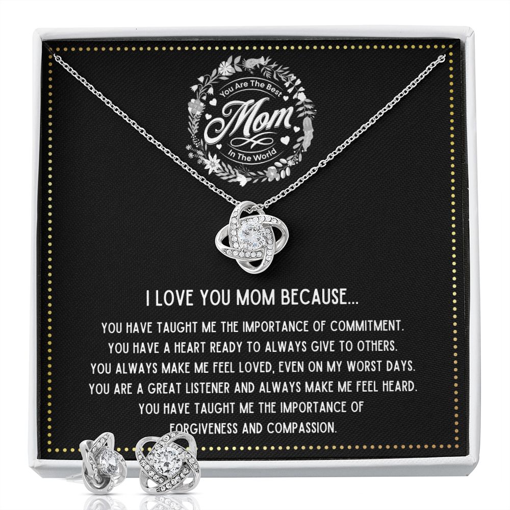 JGF Jewelry Gifts for Family - Mom of Lawyer Necklace and Earrings Gift Basket Item Ideas
