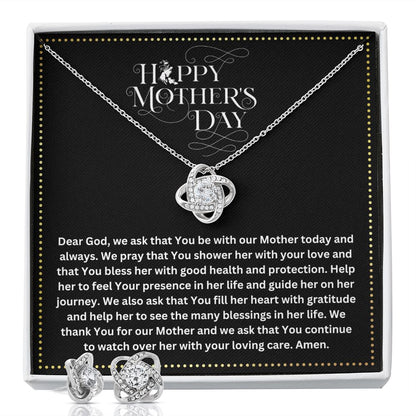 JGF Jewelry Gifts for Family | Prayer for Mom on Mother's Day | Send Love Gift Basket Items Ideas | Fancy Necklace and Earring Sets for Women