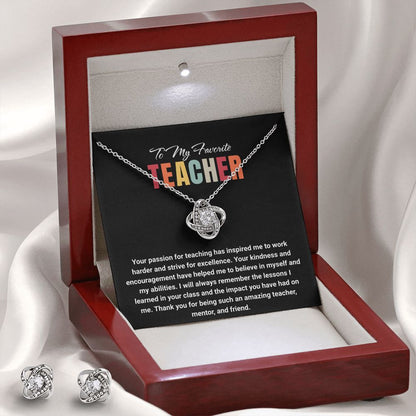 JGF Jewelry Gifts for Family: Jewelry Appreciation Necklace Jewelry Gift Set for Teachers Leaving for New Job
