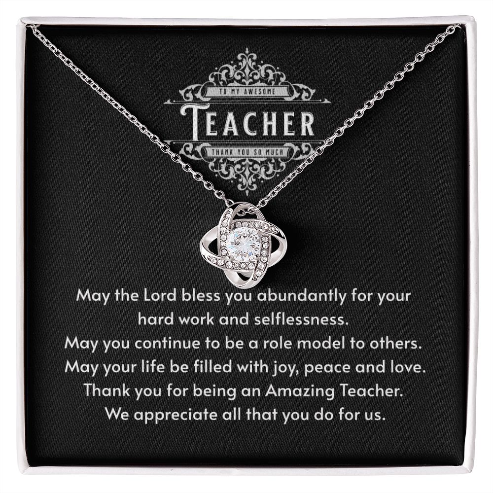 JGF Jewelry Gifts for Family: Thank You Teacher Appreciation Farewell End of Year Necklace Gift from Students