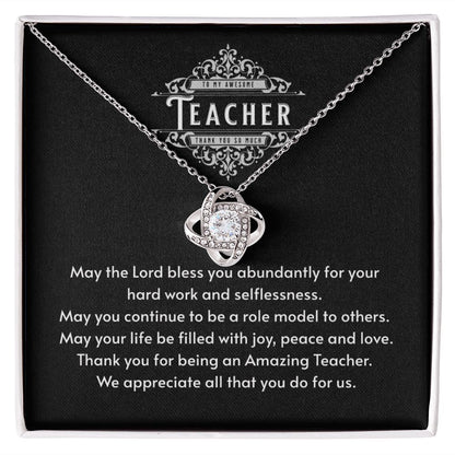 JGF Jewelry Gifts for Family: Thank You Teacher Appreciation Farewell End of Year Necklace Gift from Students