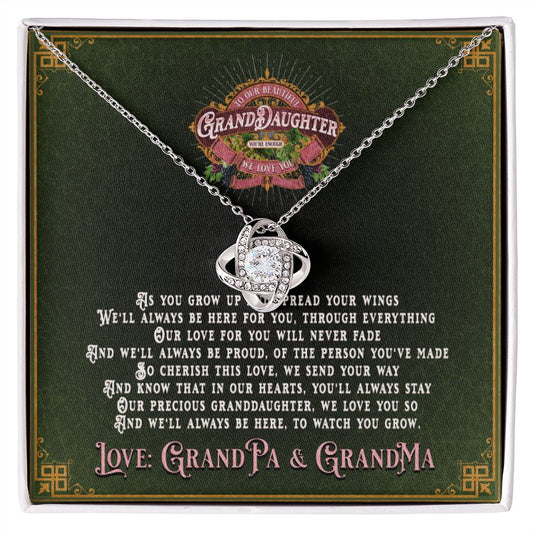 JGF Jewelry Gifts for Family: Granddaughter Necklace Gifts From Grandma | Grandmother And Or Grandpa | Grandfather