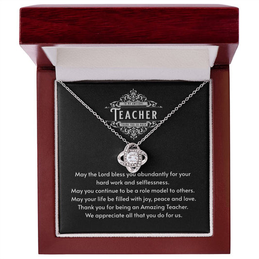 JGF Jewelry Gifts for Family: Thank You Teacher Appreciation Farewell End of Year Necklace Gift from Students