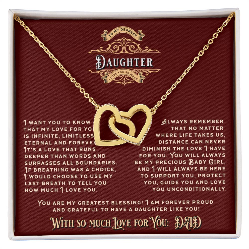 JGF Jewelry Gifts for Family: Father and Daughter Heart Pendant Silver Sterling Necklace Gift