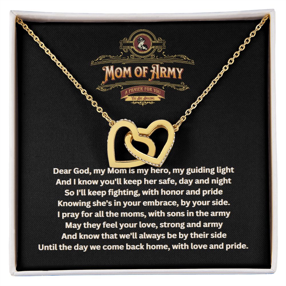 JGF Jewelry Gifts for Family | Army National Guard Mom Necklace | Your In My Thoughts and Prayers Gift Box Item