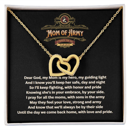 JGF Jewelry Gifts for Family | Army National Guard Mom Necklace | Your In My Thoughts and Prayers Gift Box Item