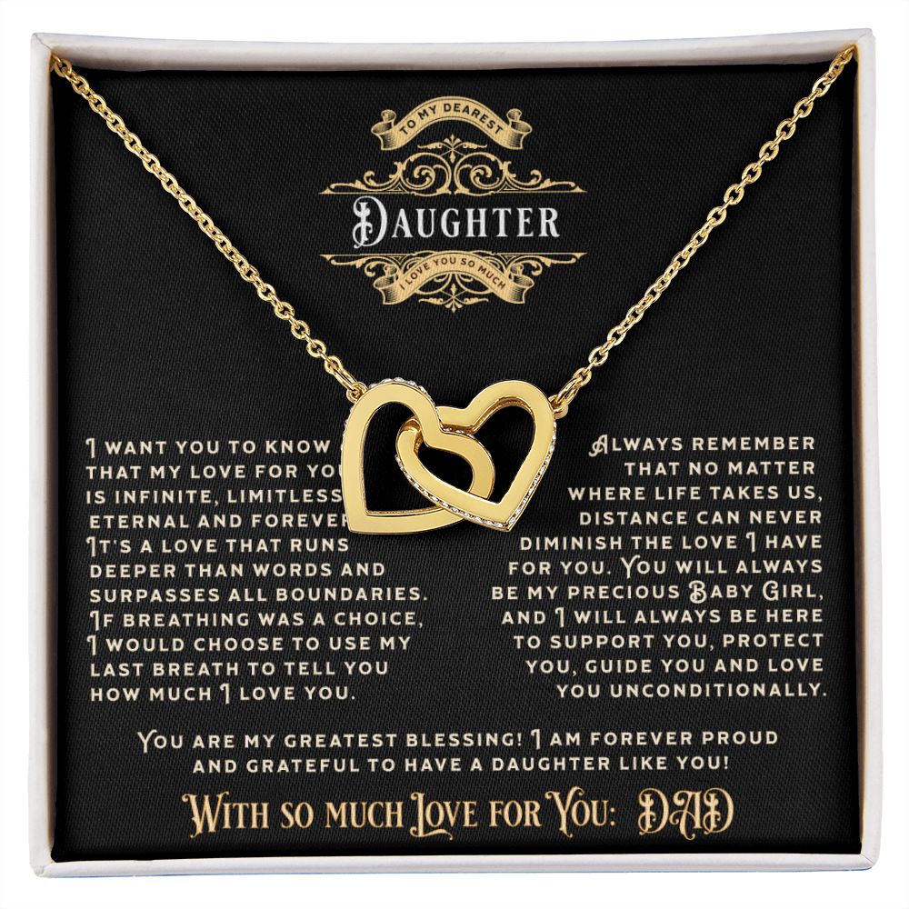 JGF Jewelry Gifts for Family: Rose Gold and Silver Sterling Heart Pendant Necklace Gift For Beautiful Daughter from Dad