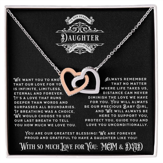 JGF Jewelry Gifts for Family: Beautiful Sterling Silver Necklace Jewelry With Heart Pendant Gift for Daughter from Parents