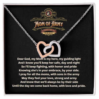 JGF Jewelry Gifts for Family | Army National Guard Mom Necklace | Your In My Thoughts and Prayers Gift Box Item