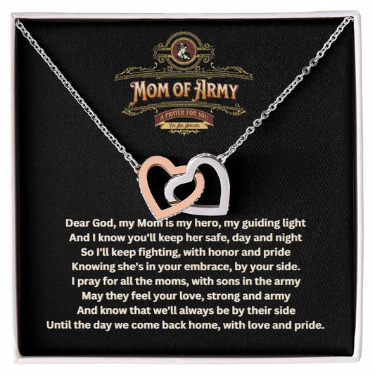 JGF Jewelry Gifts for Family | Army National Guard Mom Necklace | Your In My Thoughts and Prayers Gift Box Item