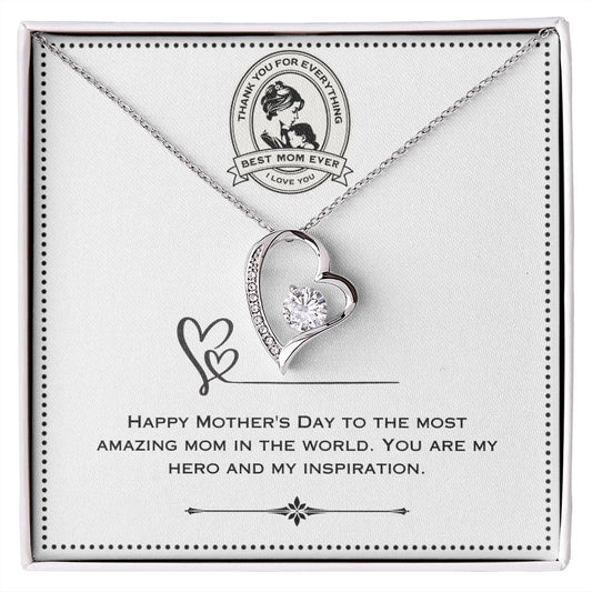 JGF Jewelry Gifts for Family - I Love You Mom Necklace from Daughter on Mother's Day