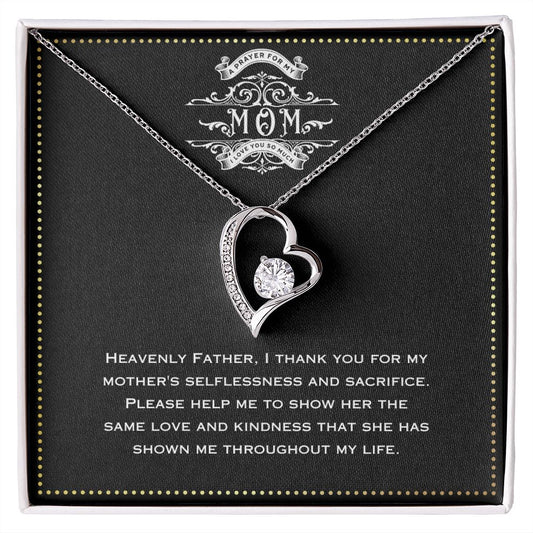 JGF Jewelry Gifts for Family - Cubic Zirconia Heart Shaped Necklace Gift for Boyfriend and Girlfriend's Mom Far Away