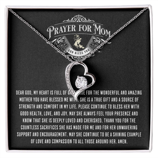JGF Jewelry Gifts For Family Prayer For My Mom From Daughter One Heart Necklace