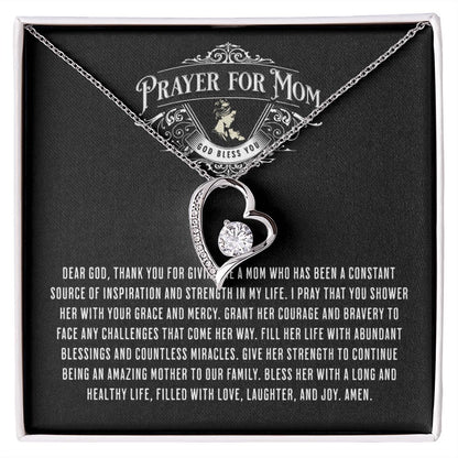 JGF Jewelry Gifts For Family Prayer For My Mom From Son One Heart Necklace