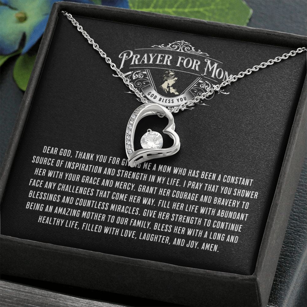 JGF Jewelry Gifts For Family Prayer For My Mom From Son One Heart Necklace