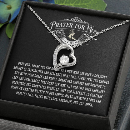 JGF Jewelry Gifts For Family Prayer For My Mom From Son One Heart Necklace