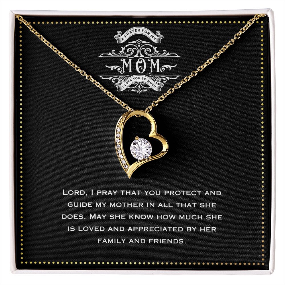 JGF Jewelry Gifts for Family - Heart Pendant Necklace with Crystal Zircon Jewelry Gifts for Aunt from Niece and Nephew