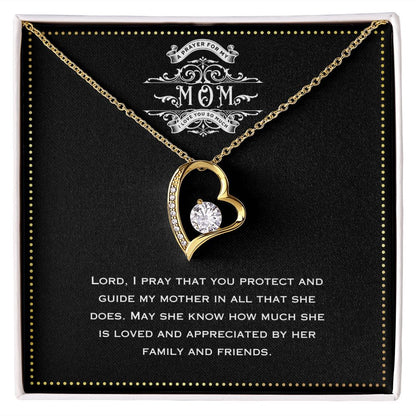 JGF Jewelry Gifts for Family - Heart Pendant Necklace with Crystal Zircon Jewelry Gifts for Aunt from Niece and Nephew