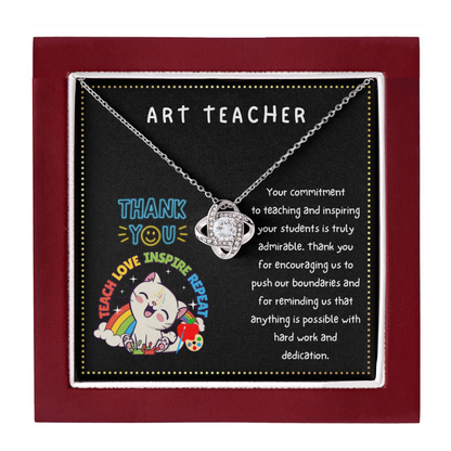 JGF Jewelry Gifts for Family Retired Retirement Thank You Card Art Teacher Gifts For Women