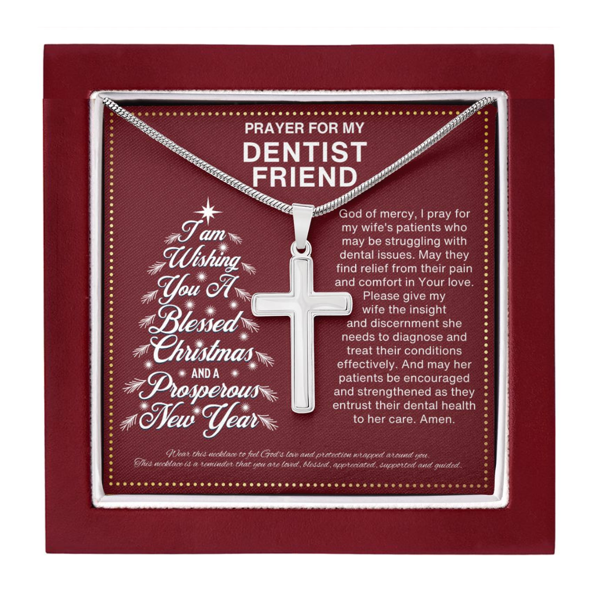 JGF Jewelry Gifts for Family Christmas Gift for Dentist Bestie BFF Best Friend