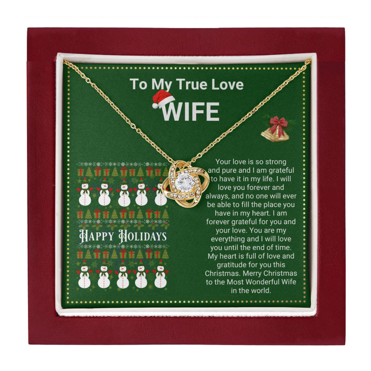 JGF Jewelry Gifts for Family To My Beautiful Wife Gifts Stainless Steel Necklace For Women