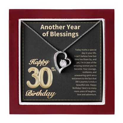 JGF Jewelry Gifts for Family Happy 30th Birthday Card for Women