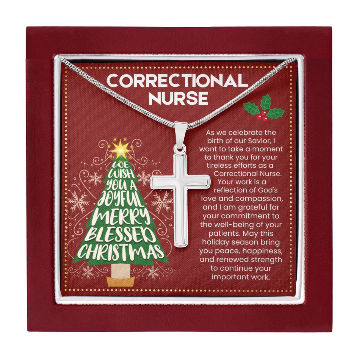 JGF Jewelry Gifts for Family Christmas Gifts for Correctional Nurses