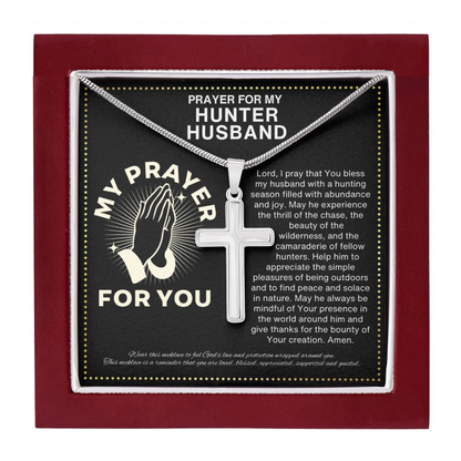 JGF Jewelry Gifts for Family Anniversary Cross Necklace Gifts For Him Hunter