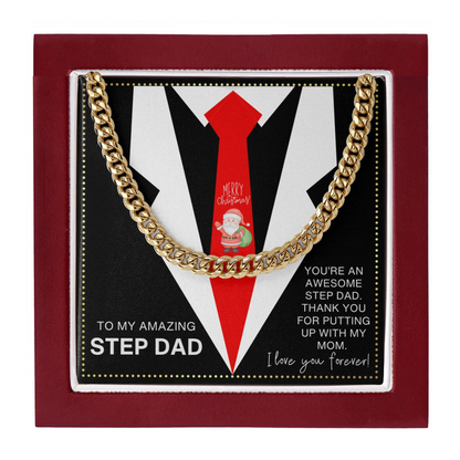 JGF Jewelry Gifts for Family Merry Christmas Presents For Step Dad from Daughter and Son