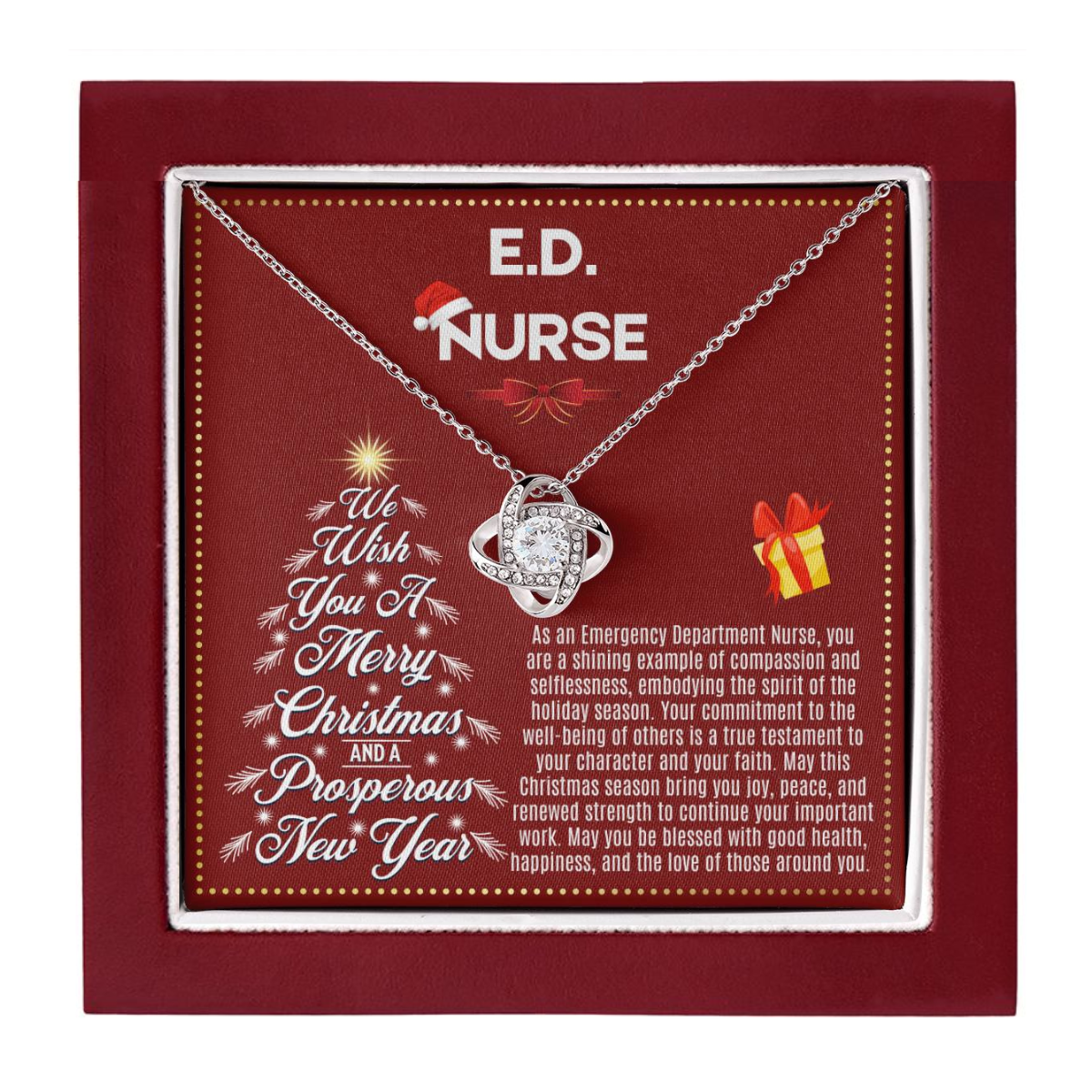 JGF Jewelry Gifts for Family | Christmas Registered Nurse RN Emergency Department ED Practitioner Nurse Gifts for Women