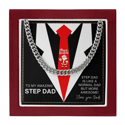 JGF Jewelry Gifts for Family Merry Christmas Presents For Step Dad From Step Son And Daughter