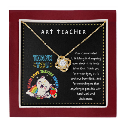 JGF Jewelry Gifts for Family Retired Retirement Thank You Card Art Teacher Gifts For Women