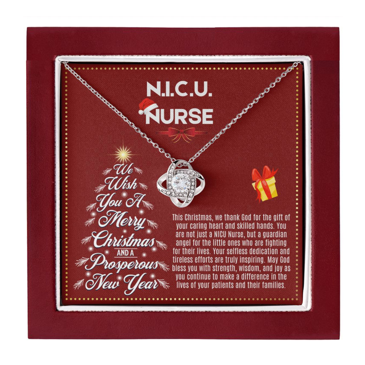 JGF Jewelry Gifts for Family | Christmas Registered Nurse RN Neonatal NICU Practitioner Gifts for Women