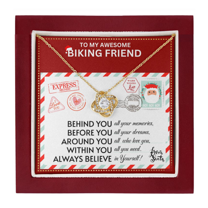 JGF Jewelry Gifts for Family Necklace Gift For Biking Female Bestie BFF Friend Far Away