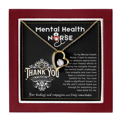 JGF Jewelry Gifts for Family Thank You Gifts Mental Health Single Nurses Heart Necklace