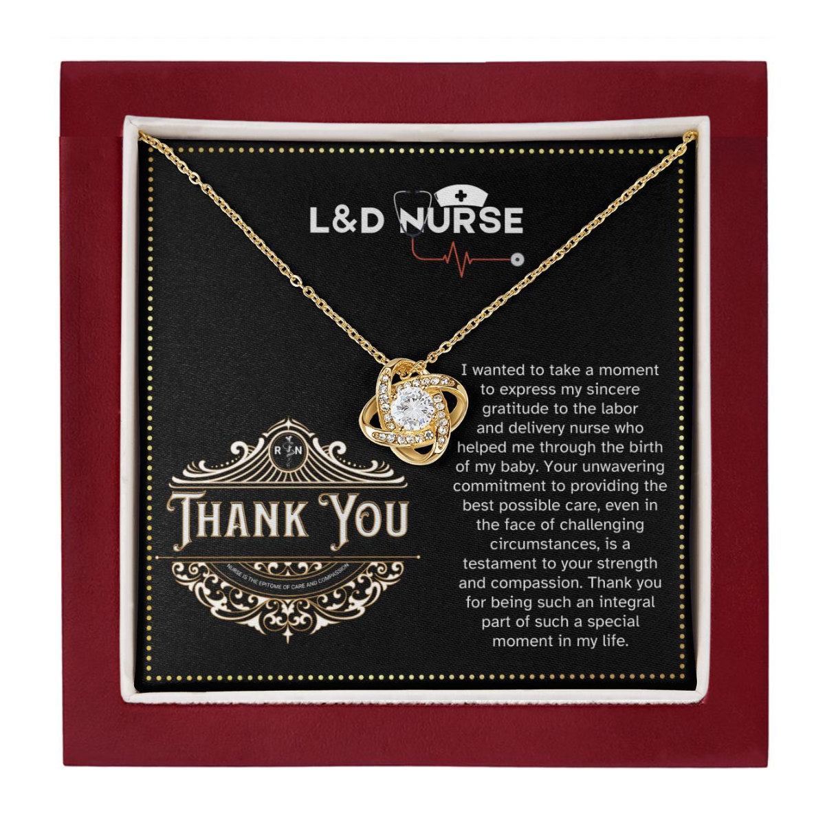 JGF Jewelry Gifts for Family Thank You For Labor And Delivery Nurses