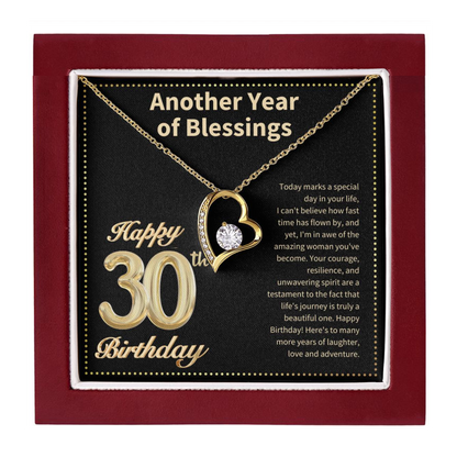 JGF Jewelry Gifts for Family Happy 30th Birthday Card for Women