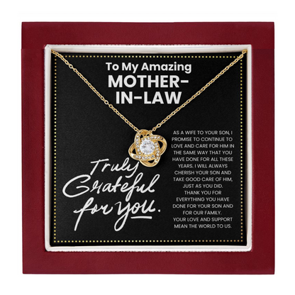 JGF Jewelry Gifts for Family Gifts To My Amazing Mother In Law