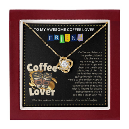 JGF Jewelry Gifts for Family Friendship Necklace for BFF Bestie No Coffee No Workee