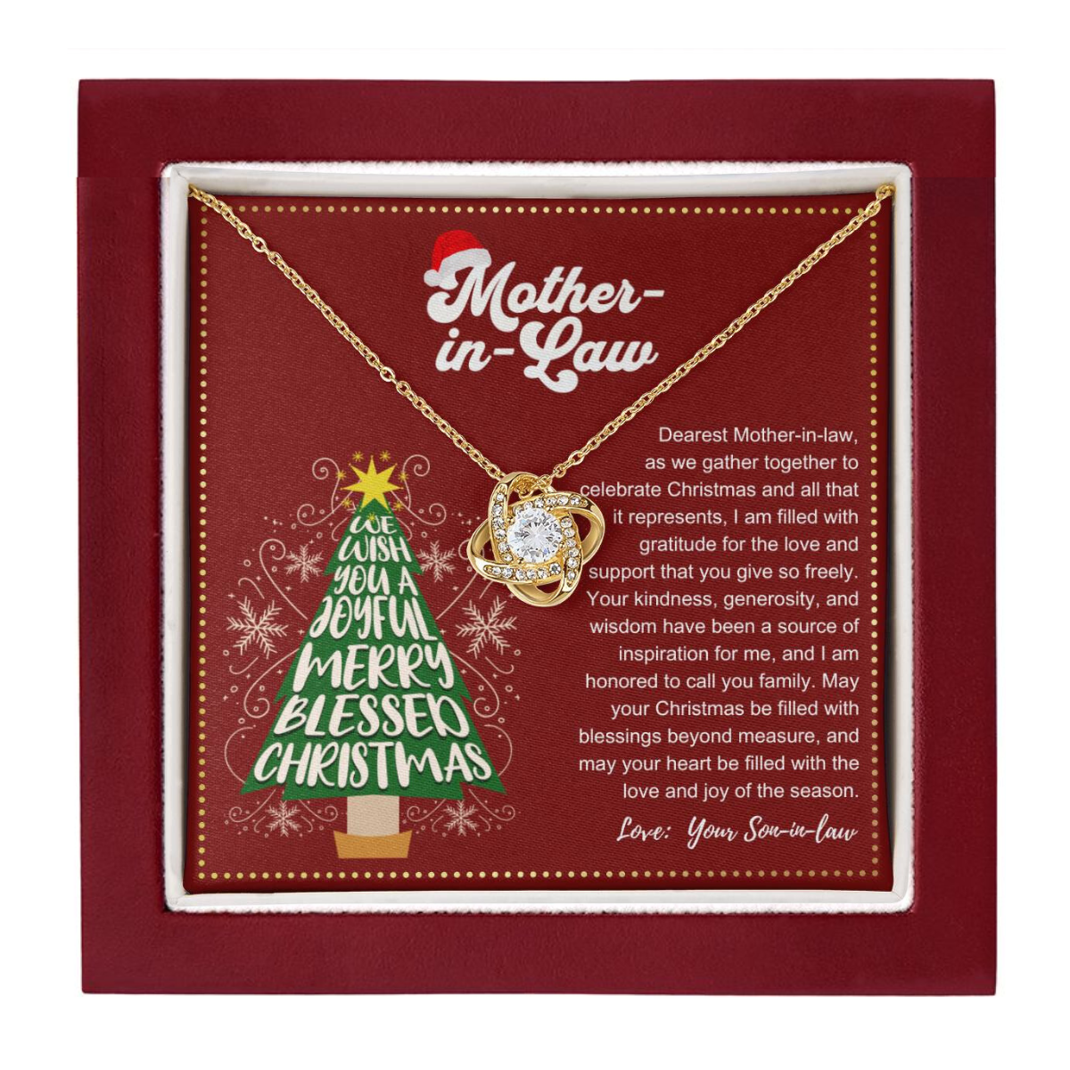 JGF Jewelry Gifts for Family | Mother In Law Christmas Gifts From Son In Law