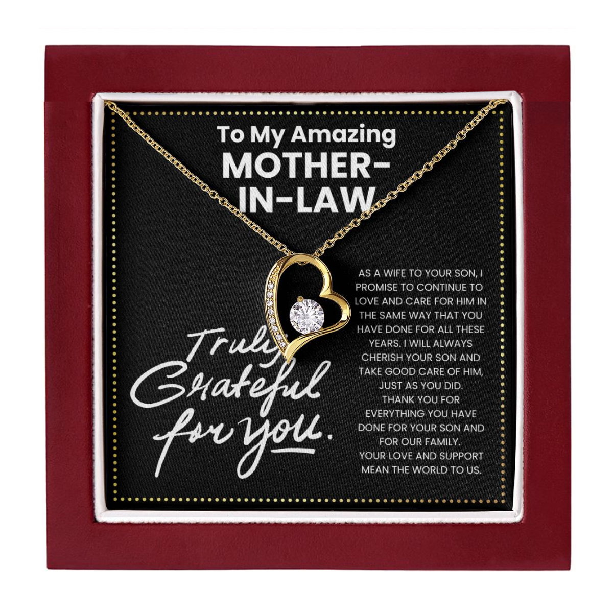 JGF Jewelry Gifts for Family Thank You For Being Awesome