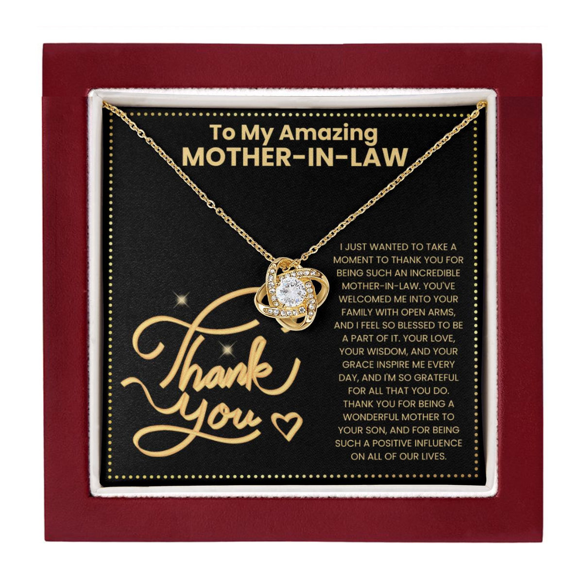 JGF Jewelry Gifts for Family Gifts for My New Mother In Law from Daughter In Law